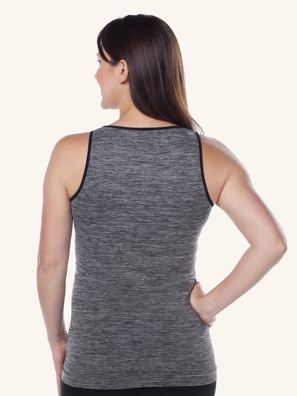 Loving Moments Shirred Side Maternity Tank - Heather Grey,M