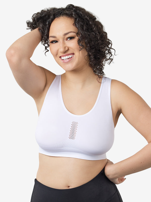 SEAUR Women's Sports Bra Plus Size Front Fastening Sleep Everyday Workout  Seamless Bra Nursing Bra Crop Tops Vest Tank