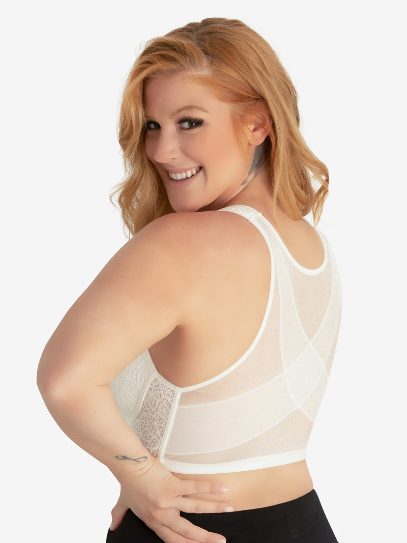  LEADING LADY The Lora Front Closure Support Bra. Lace