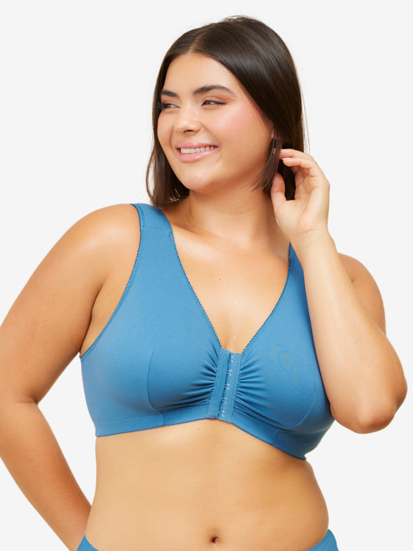 Women's Leading Lady 110 Front Close Sleep & Leisure Bra (Warm Taupe  44F/G/H) 