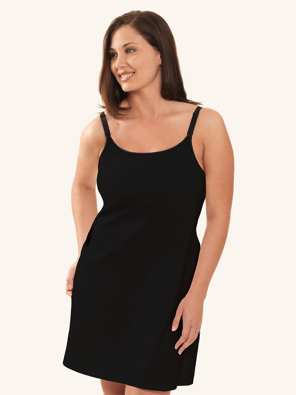 Nursing Chemise 2-Pack - Black 2PK,S