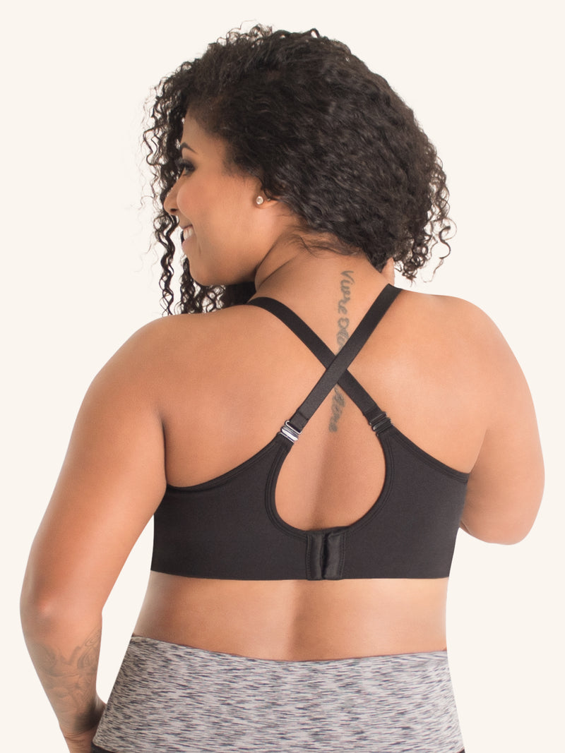 Definition Low Back Define Luxe Sports Bra in Warm Taupe
