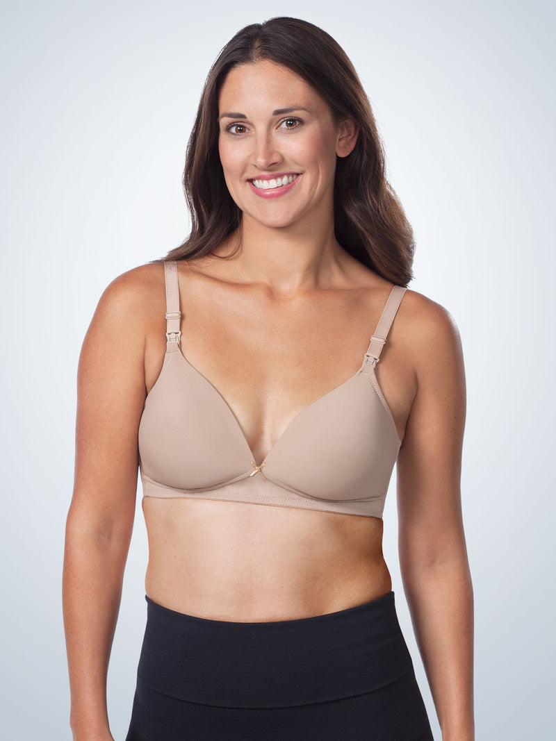 The Dorothy - Dreamy Comfort Wireless Maternity To Nursing Bra 2-Pack - Warm Taupe 2PK,34B