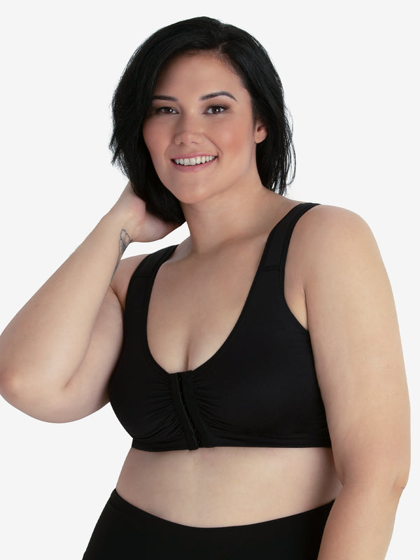 Avenue Body  Women's Plus Size Post Surgery Bra - Black - 48dd