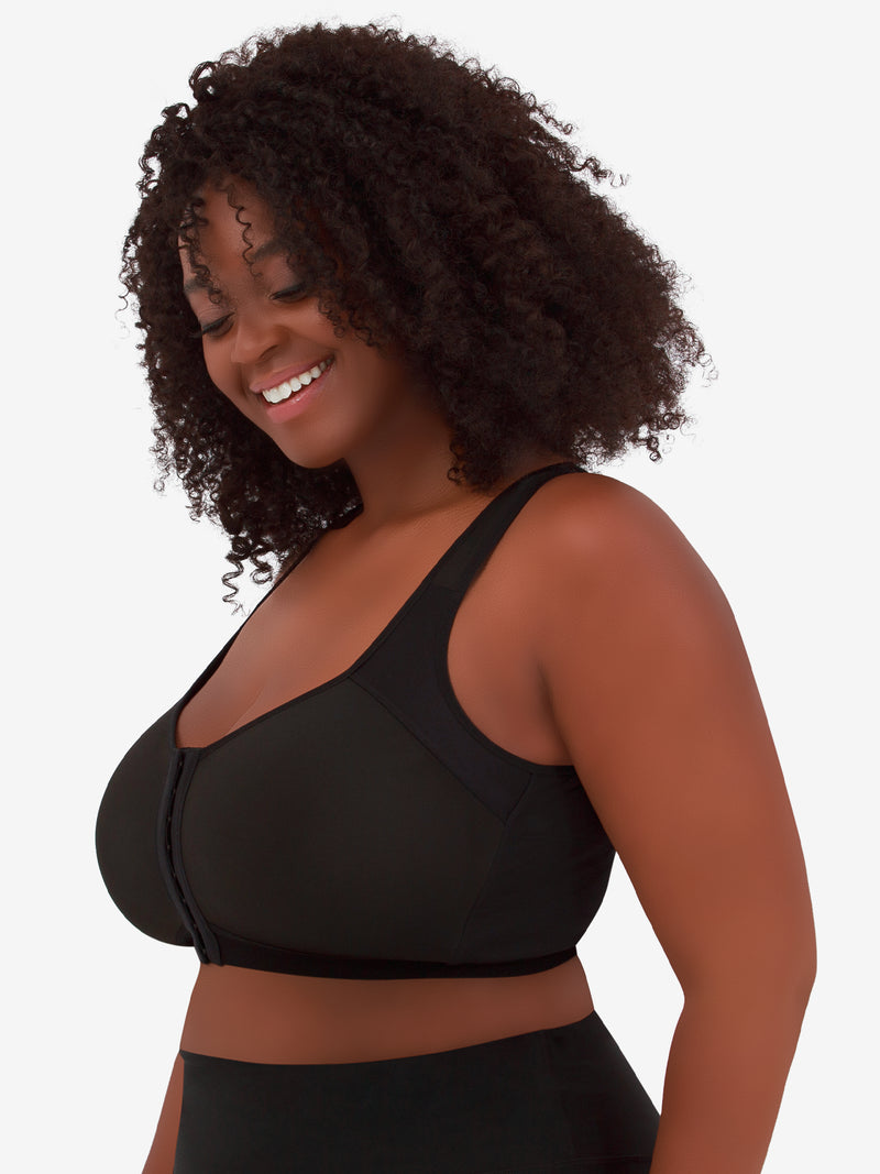 The Nora - Shimmer Support Back Lace Front-Closure Bra – Leading