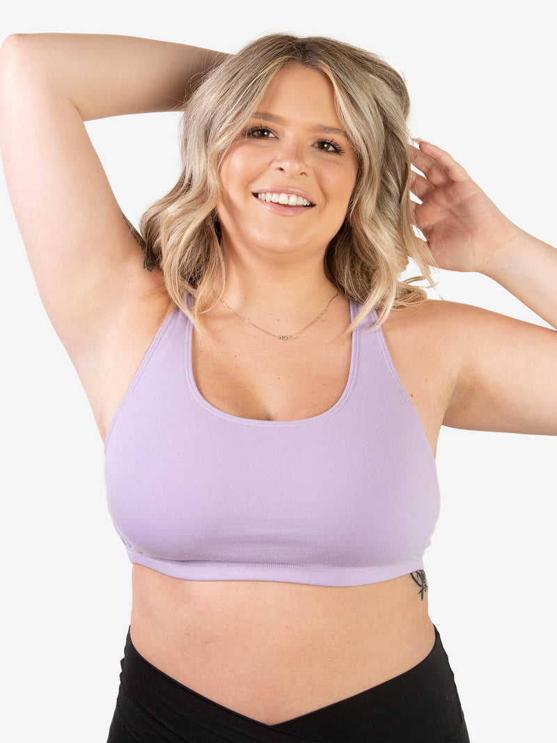 Womens Plus Size Sports Bra Bustier Top Breathable Wire Free Yoga