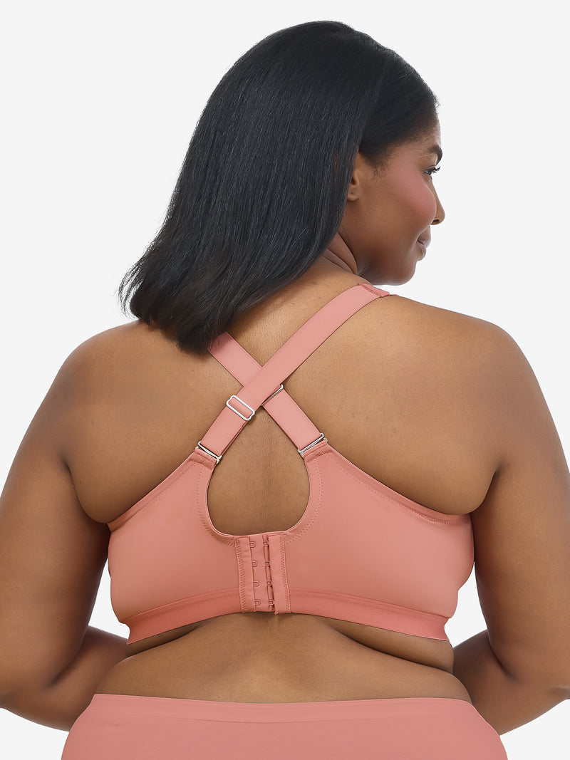 The Aurora - Lightly Lined Microfiber Wirefree Bra - Canyon Clay,34D