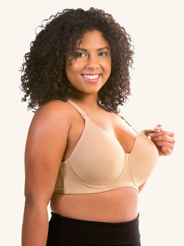 Loving Moments Full Coverage T-Shirt Nursing Bra - Warm Taupe,34B