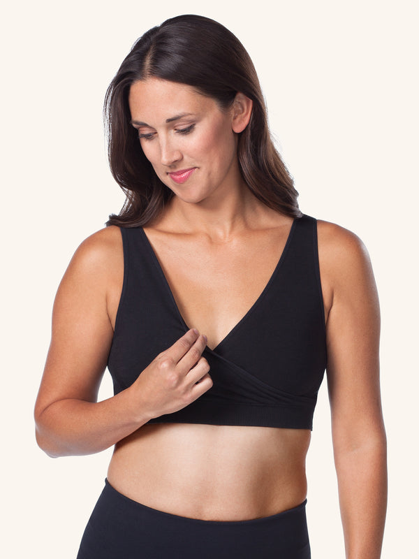 The Harmony - Crossover Comfort & Sleep Bra - Jet Black,S